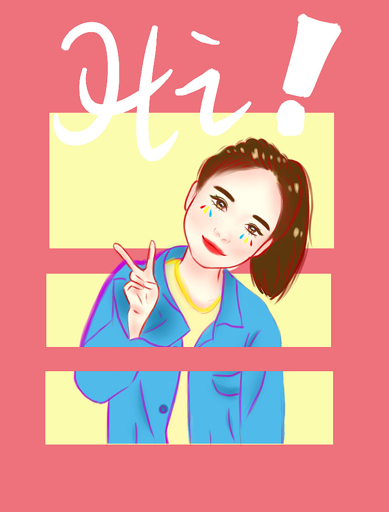 青春插畫壁紙（圖ZMjk4NjA1OTgw） - 創(chuàng)作習(xí)作 - 站酷設(shè)計(jì)師鐵頭秀兒原創(chuàng)素材 - 站酷ZCOOL