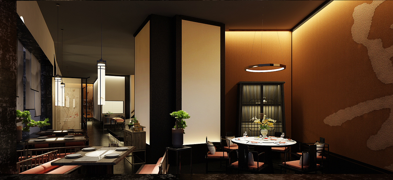 万福宴中餐--沉浸诗意(图ZMjk4Njk4MzA4) - 酒店餐饮设计 - 站酷设计师5DD空间设计原创素材 - 站酷ZCOOL