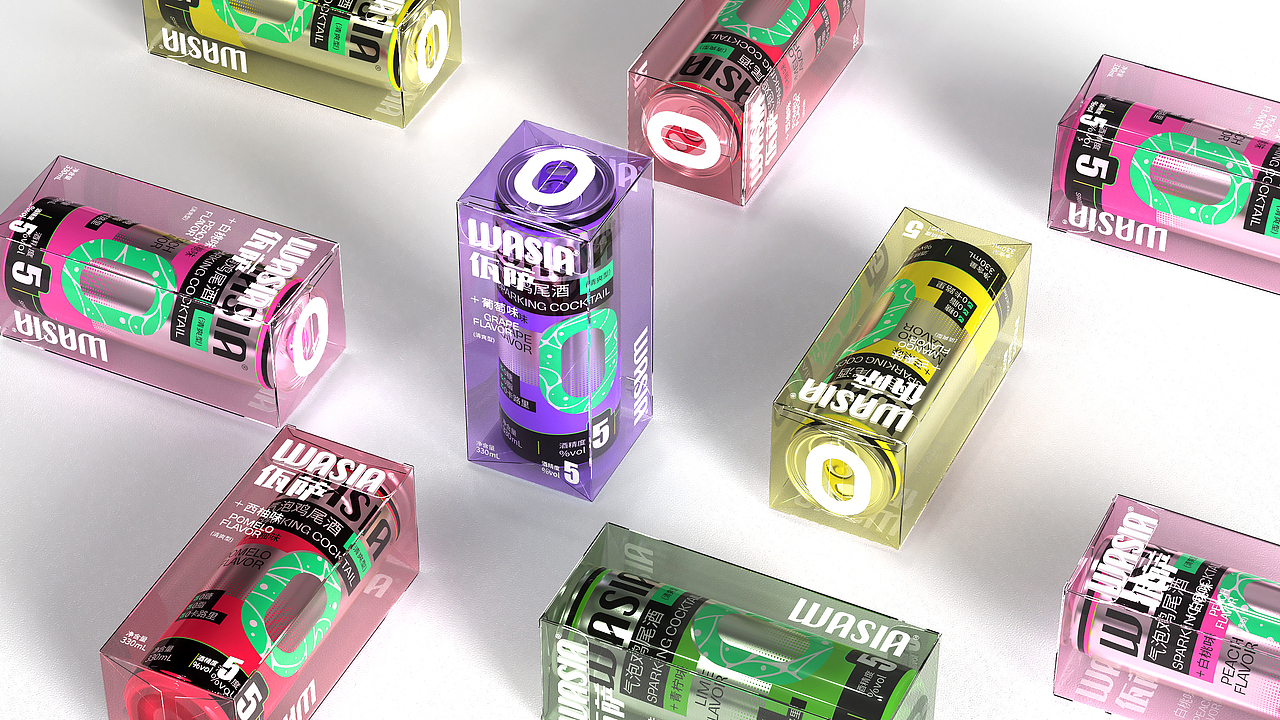 WASIA佤萨气泡鸡尾酒 | 品牌包装全案