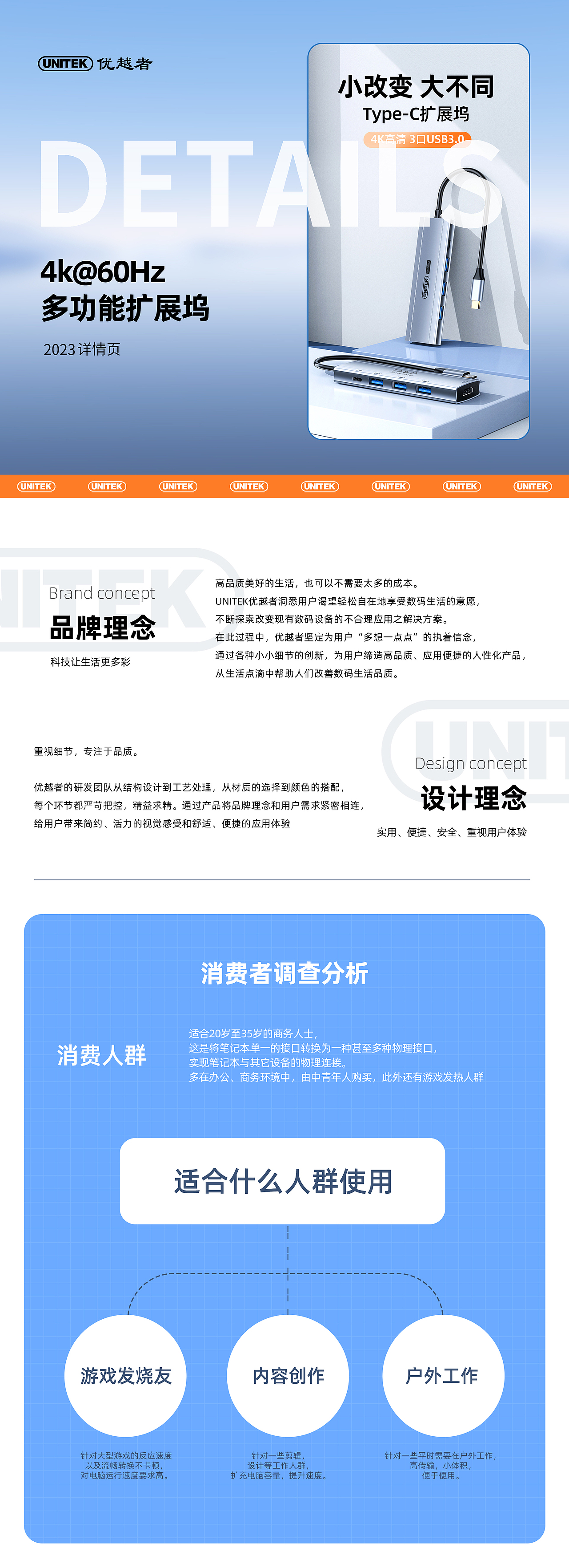 3C详情页【扩展坞/转换器】（图ZMzQ4Mjc0NzQ4） - 电商 - 站酷设计师老墨不买鱼原创素材 - 站酷ZCOOL