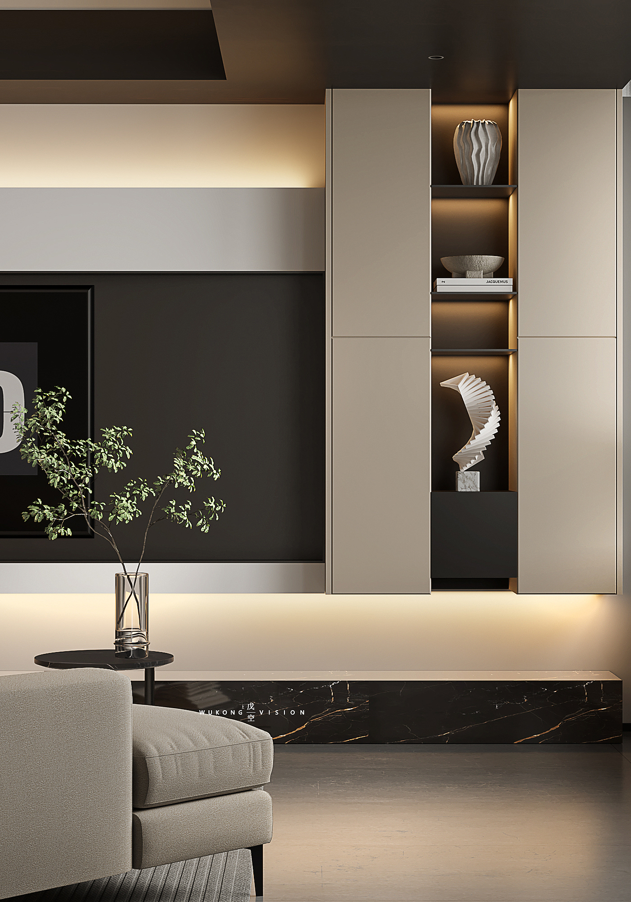 意式风格一戊空效果图（图ZMzU0OTM5Mzc2） - 家装设计 - 站酷设计师戊空视觉原创素材 - 站酷ZCOOL