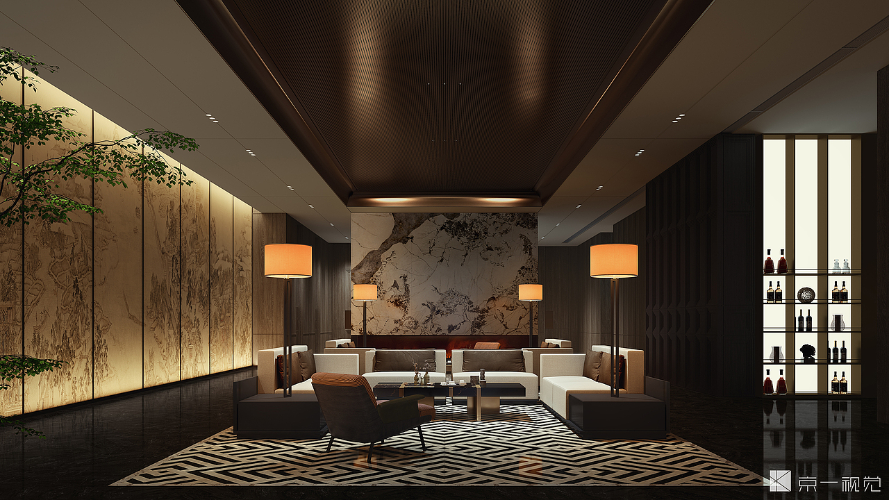酒店设计效果图表现（图ZMzU4NTQ3NDA4） - 酒店餐饮设计 - 站酷设计师言美效果图表现原创素材 - 站酷ZCOOL