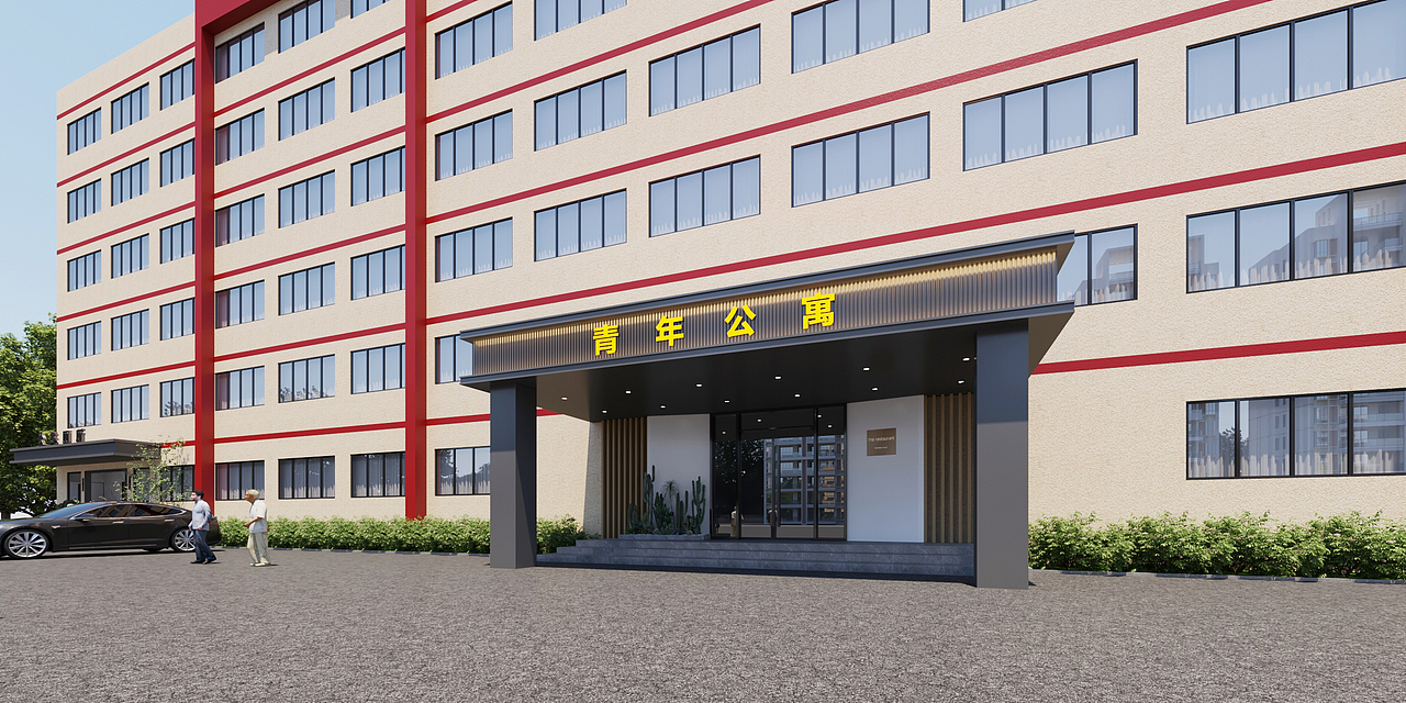 现代公寓工装效果图