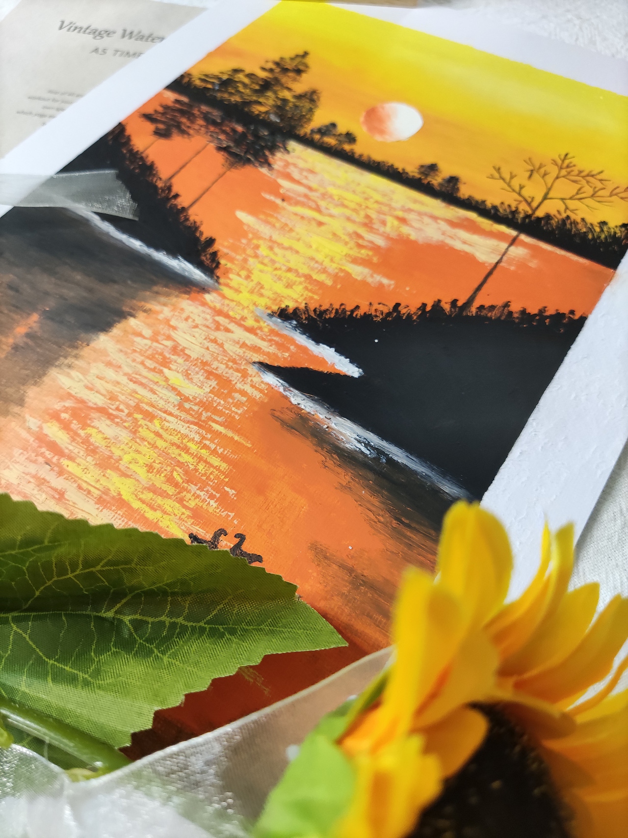 油画棒 | 河边夕阳（图ZMzE1NTQwNzI0） - 绘画 - 站酷设计师巧巧舒原创素材 - 站酷ZCOOL