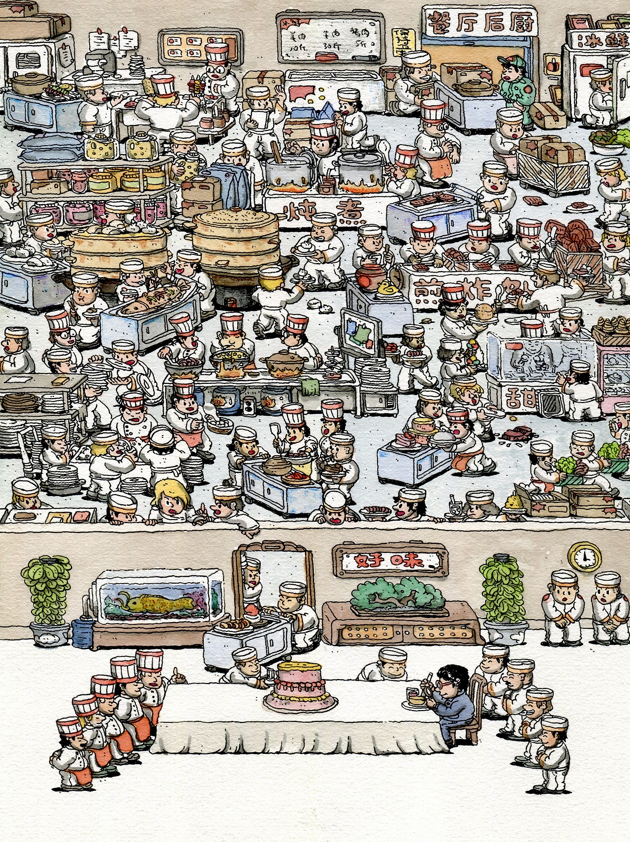 不打稿画画|后厨风云