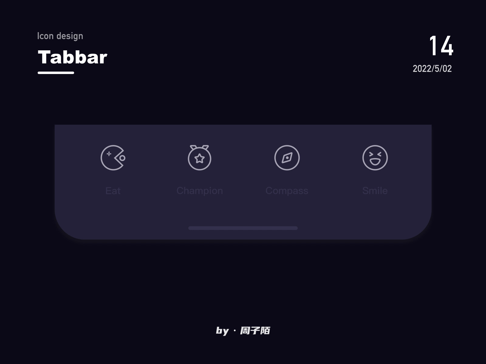 Tabbar图标动效练习合集(图ZMzA1MTQwMTI4) - 动效设计 - 站酷设计师周子陌原创素材 - 站酷ZCOOL
