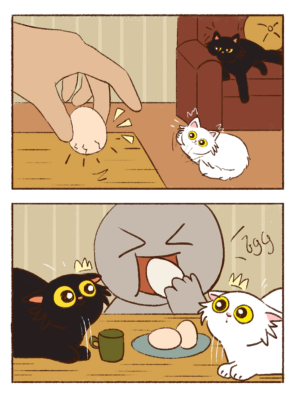 办公喵喵的日常（图ZMzYxMDc1MjYw） - 单幅漫画 - 站酷设计师luoyingegg原创素材 - 站酷ZCOOL
