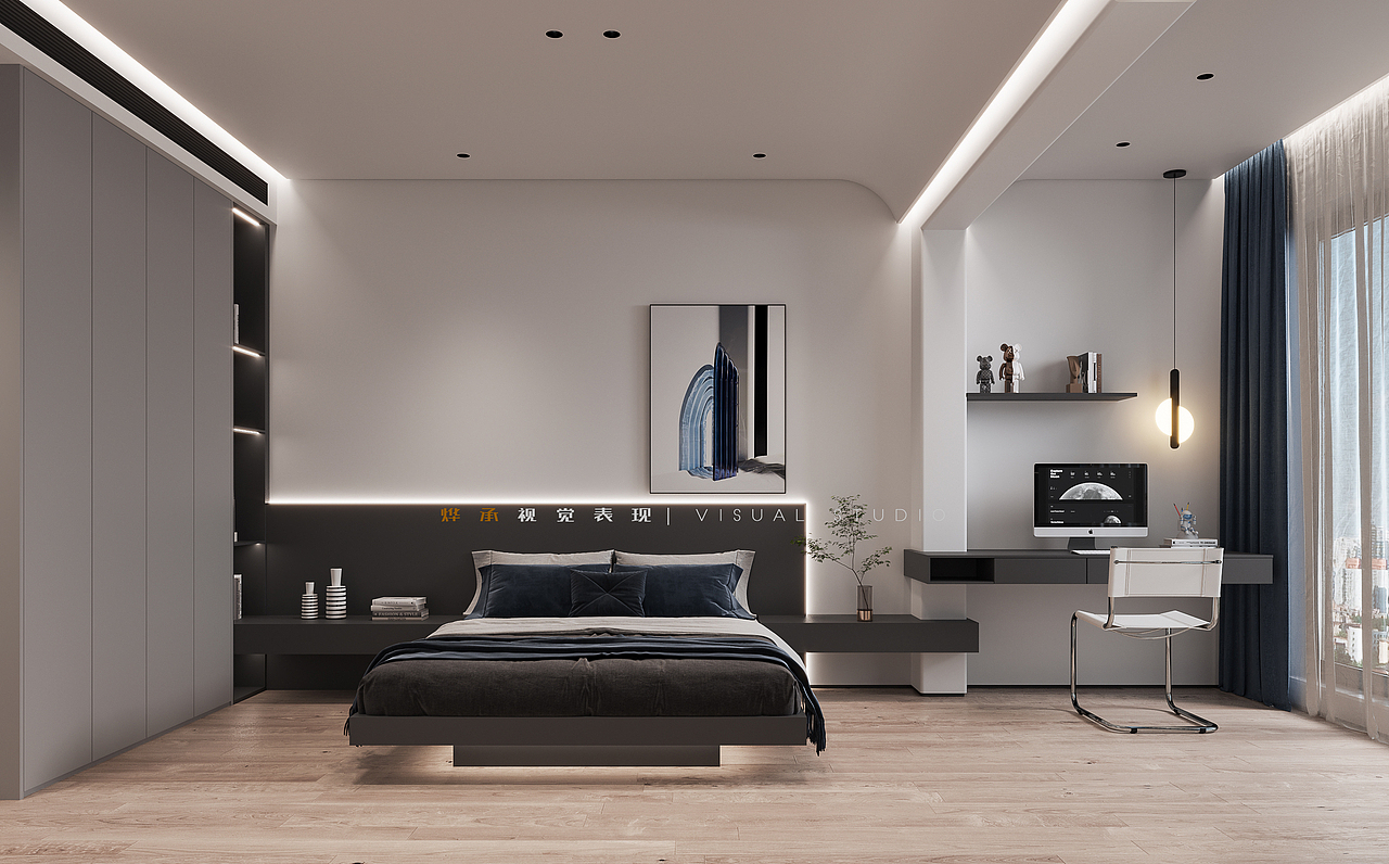 现代叠墅卧室（图ZMzEwMDY3NjY0） - 家装设计 - 站酷设计师烨承设计表现原创素材 - 站酷ZCOOL