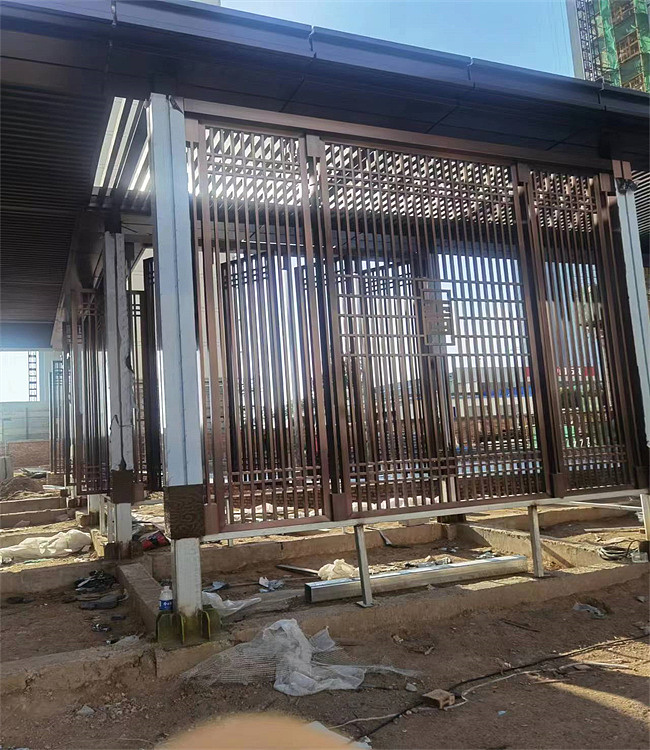 售楼部包柱铝单板 门头包柱铝板众钰厂家定制