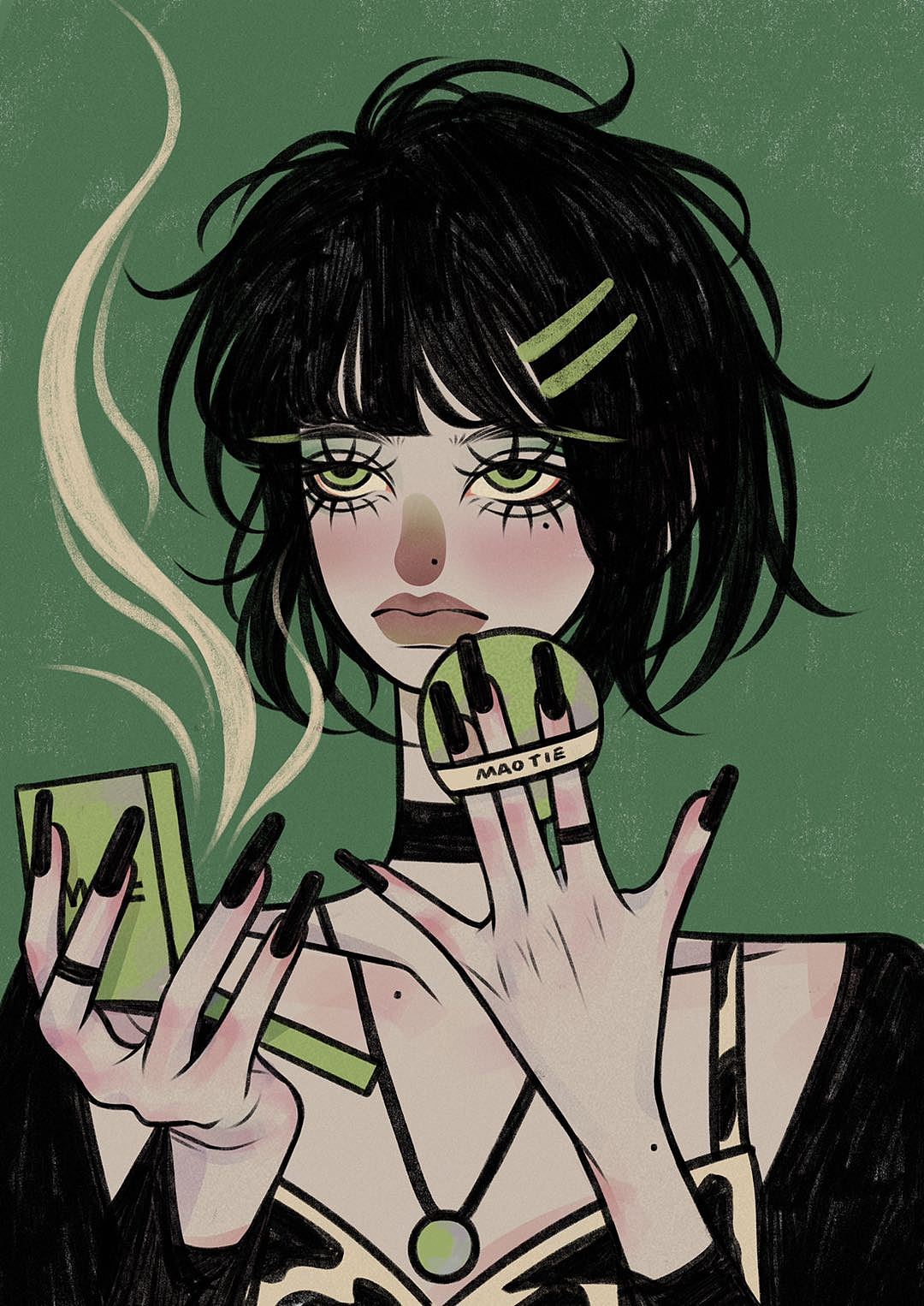举报78分享girl38猫芥spirit插画102-近日抽空涂-619猫芥spirit人物