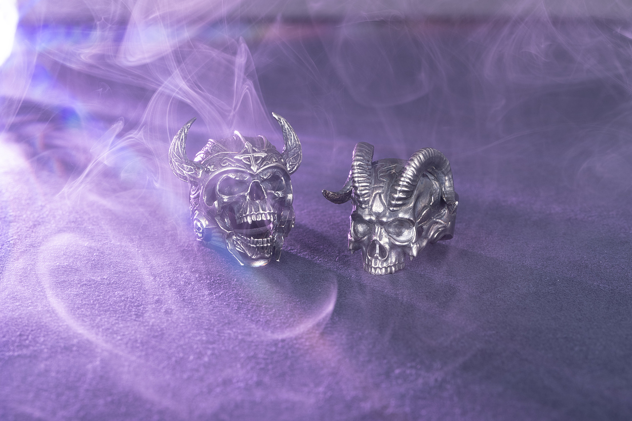 骷髅恶魔戒指（图ZMzM1MzQxODc2） - 产品摄影 - 站酷设计师煎两个蛋原创素材 - 站酷ZCOOL