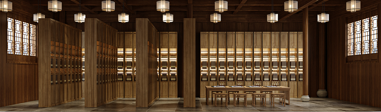 中式书院（图ZMzYzNzk3Mzg0） - 家装设计 - 站酷设计师赤焰追风原创素材 - 站酷ZCOOL