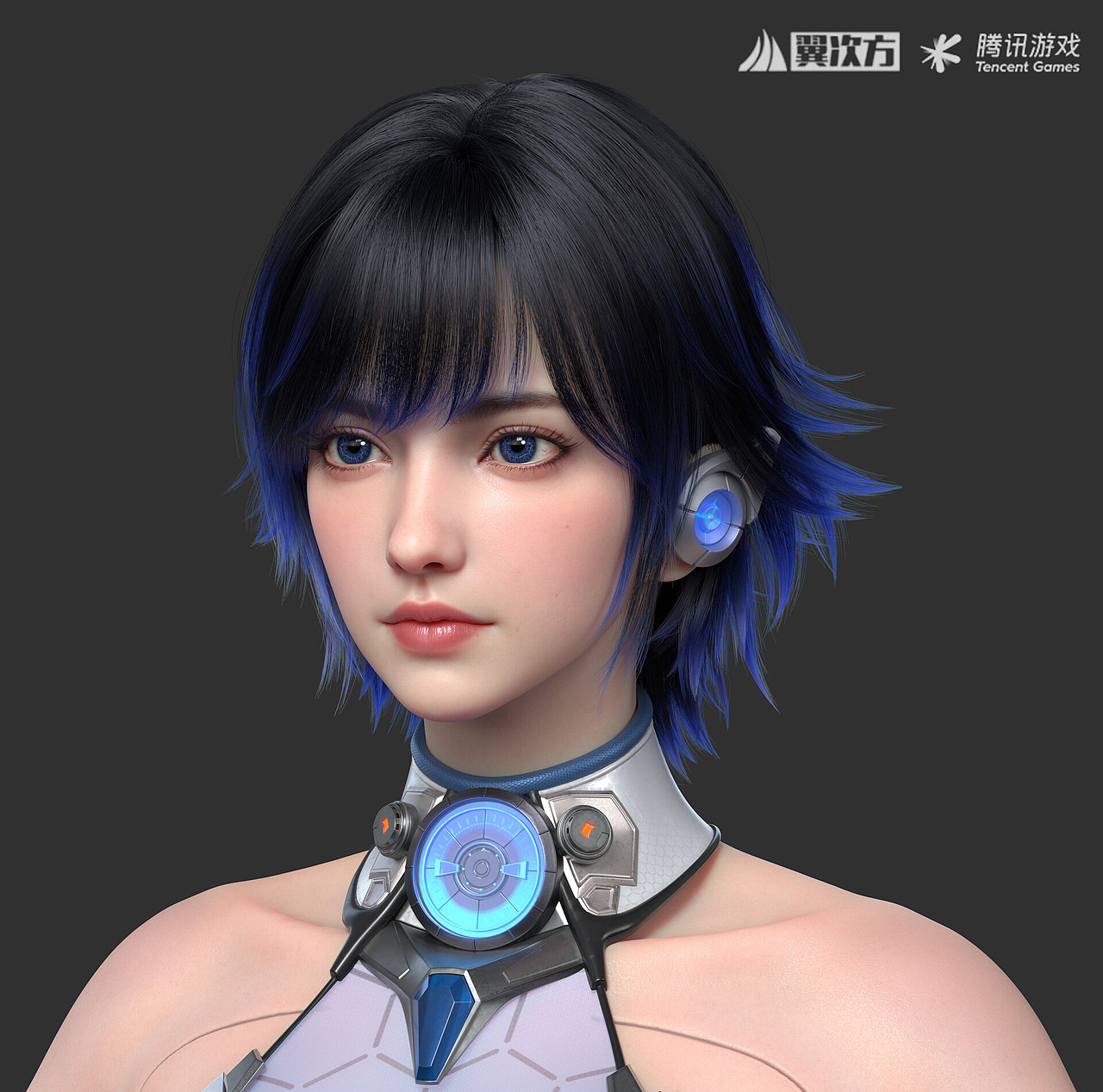 腾讯游戏-《逆战》项目角色“凛”（图ZMzU5NTI2NTgw） - 动画/影视 - 站酷设计师董超CG原创素材 - 站酷ZCOOL