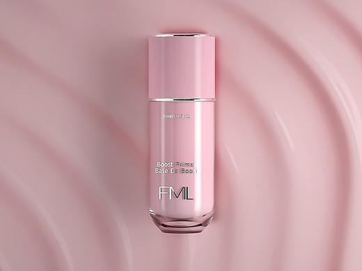 化妆品护肤品粉红色产品动画渲染