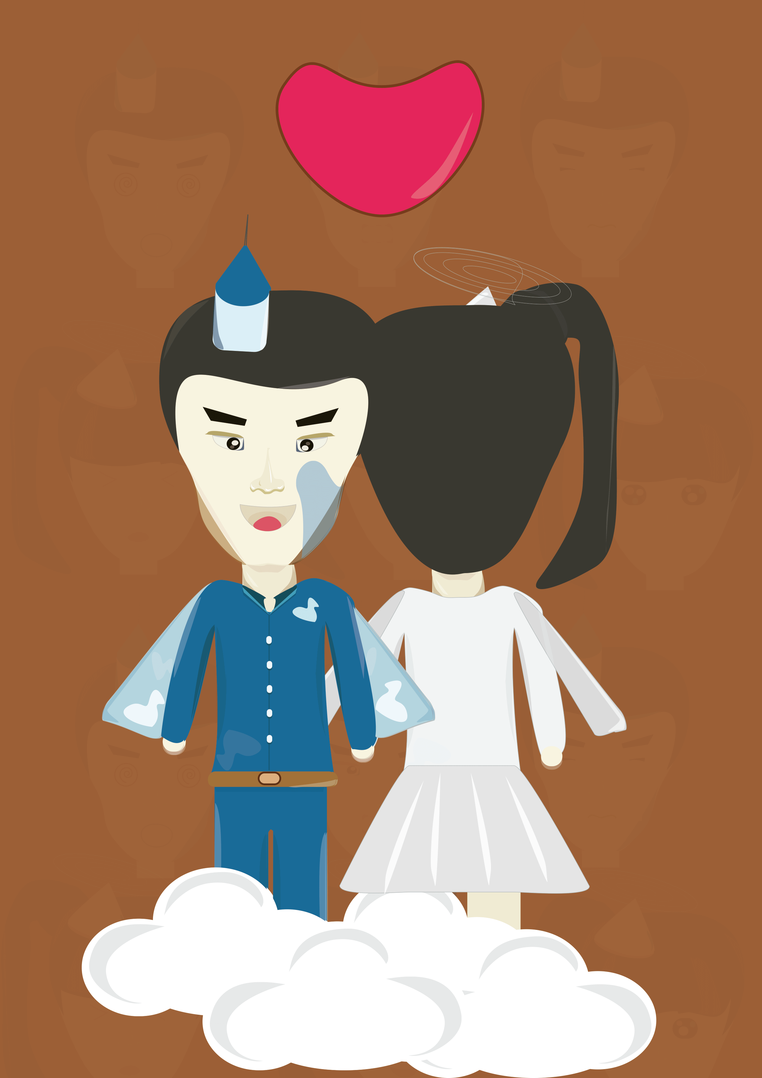 两个三视图六个表情四个延伸 