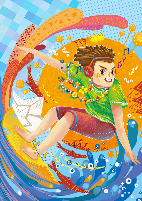 正青春（图ZOTg2MzQ2MzY=） - 儿童插画 - 站酷设计师我是春光原创素材 - 站酷ZCOOL