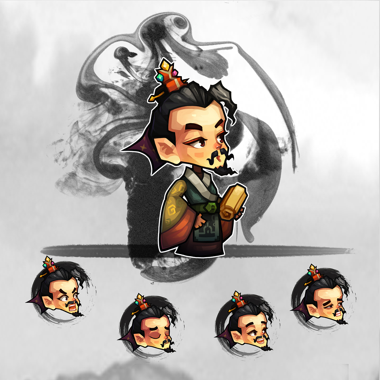 卡通Q版三国角色设计