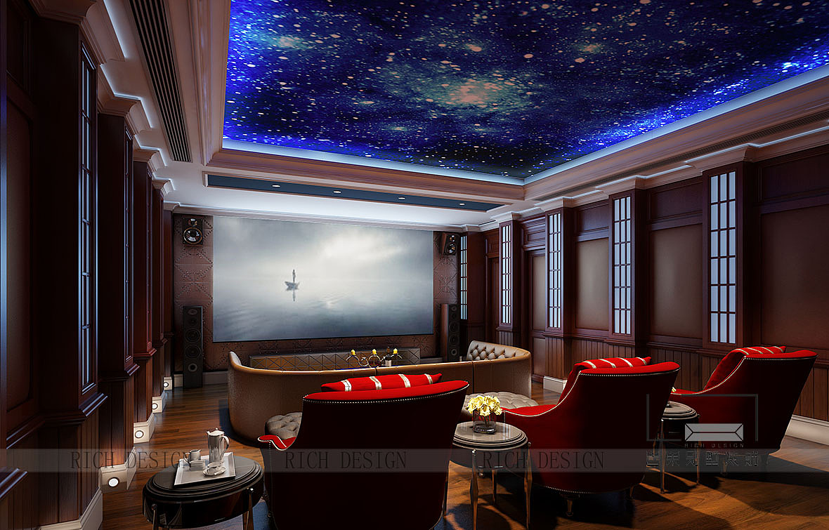 深圳宝安区曦城别墅装修效果设计图1200平方米，混搭（图ZMTI5NjcwMjQw） - 家装设计 - 站酷设计师誉巢别墅装饰公司原创素材 - 站酷ZCOOL