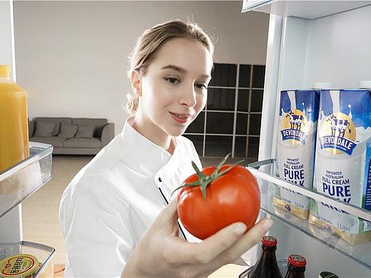 一次冰箱的平面广告拍摄