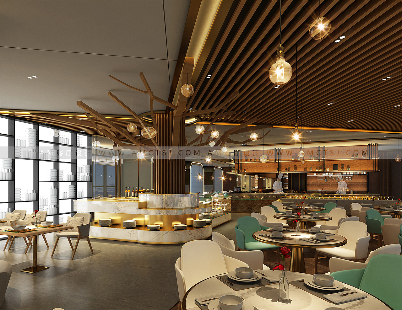 金磐酒店餐厅设计（图ZMTA4NzU2NDEy） - 家装设计 - 站酷设计师AM设计公司原创素材 - 站酷ZCOOL