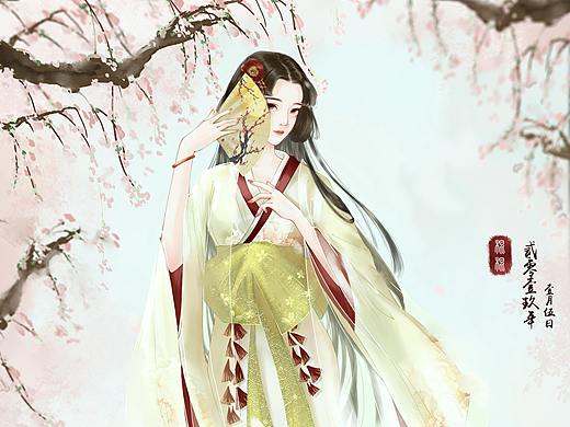 小野小町（个人主页-ZMzk0MjIyODQ=） - 艺术插画 - 站酷设计师茵莳织花原创素材 - 站酷ZCOOL