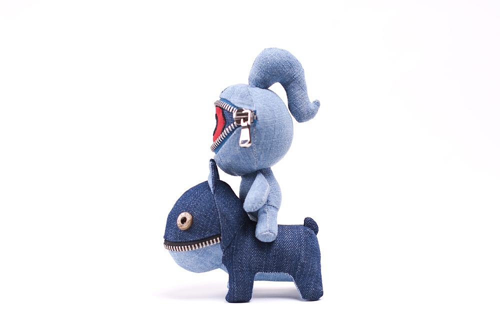 牛仔裤废物利用之公仔设计制作