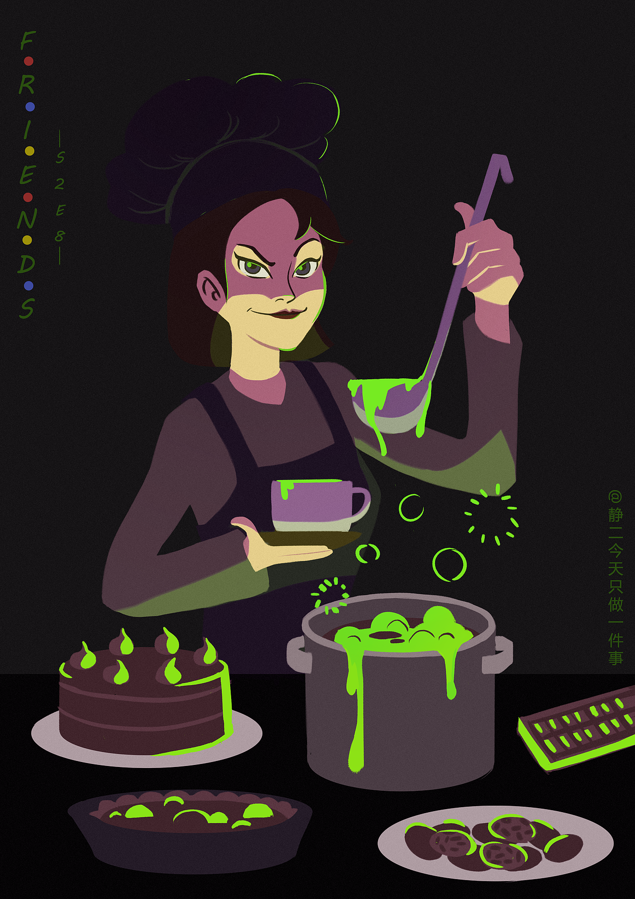 老友记一集一画（S2E6-S2E10）（图ZMjAwMzA2ODM2） - 创作习作 - 站酷设计师静今天只做一件事原创素材 - 站酷ZCOOL