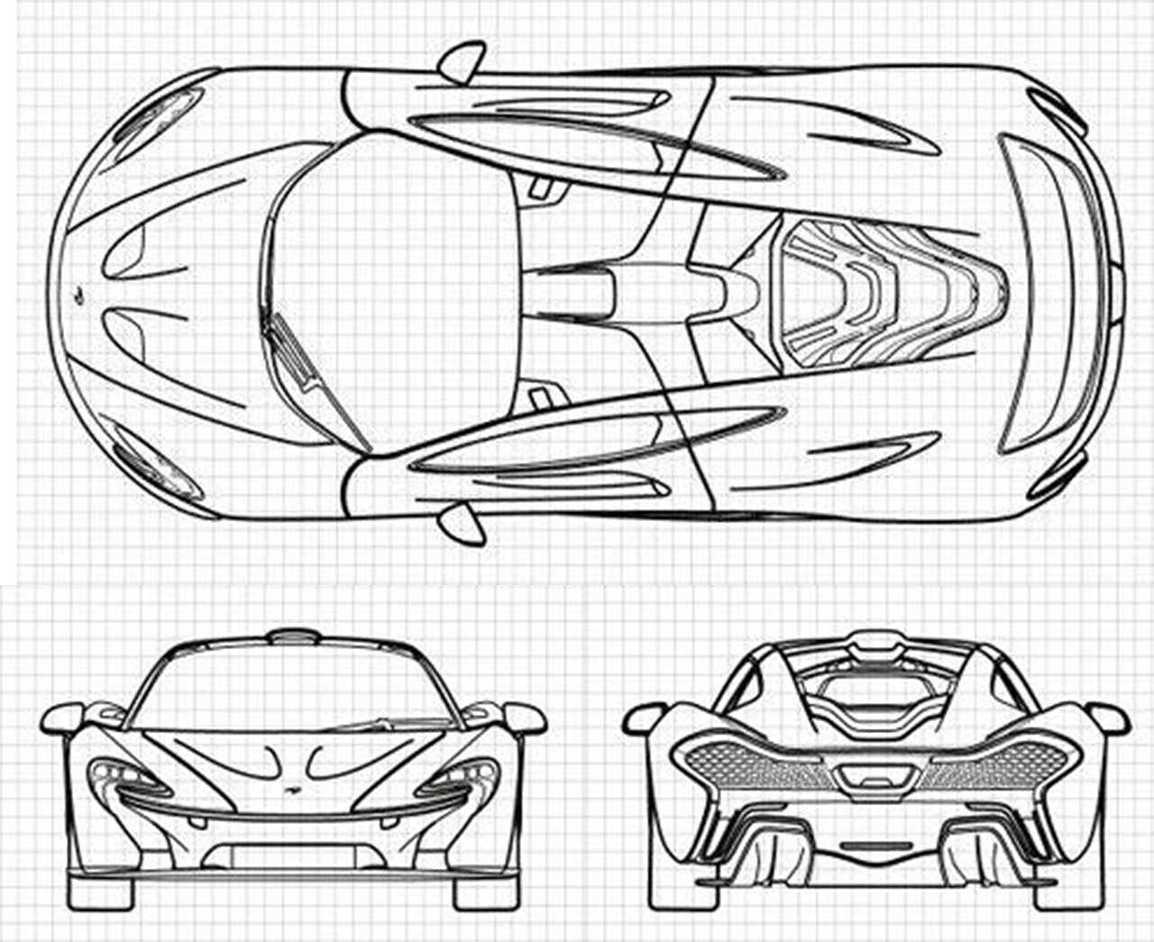 mclaren p1 迈凯伦跑车建模练习