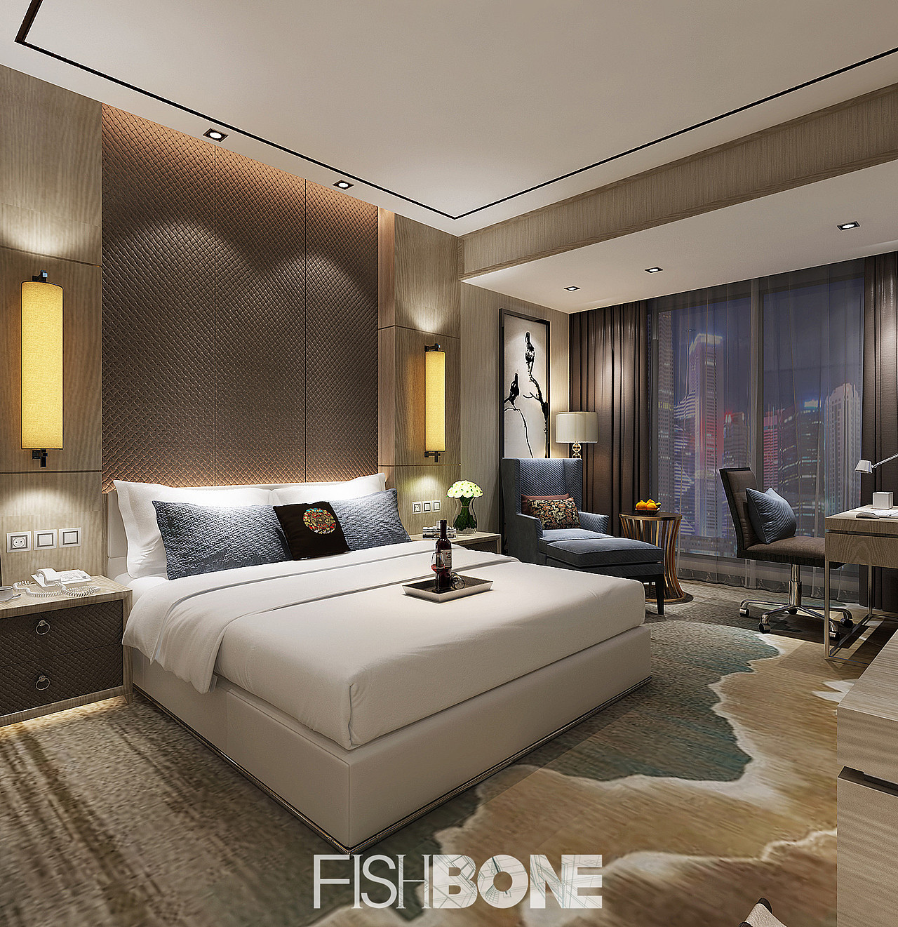鱼骨设计-城市精品酒店