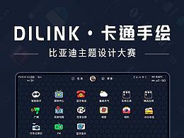 车联万物比亚迪机车主题-手绘