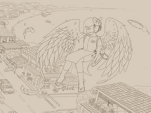 小鬼打鳥（鬼）（個(gè)人主頁-ZNTQ0Njc0NTY=） - 創(chuàng)作習(xí)作 - 站酷設(shè)計(jì)師暴走狒狒i原創(chuàng)素材 - 站酷ZCOOL