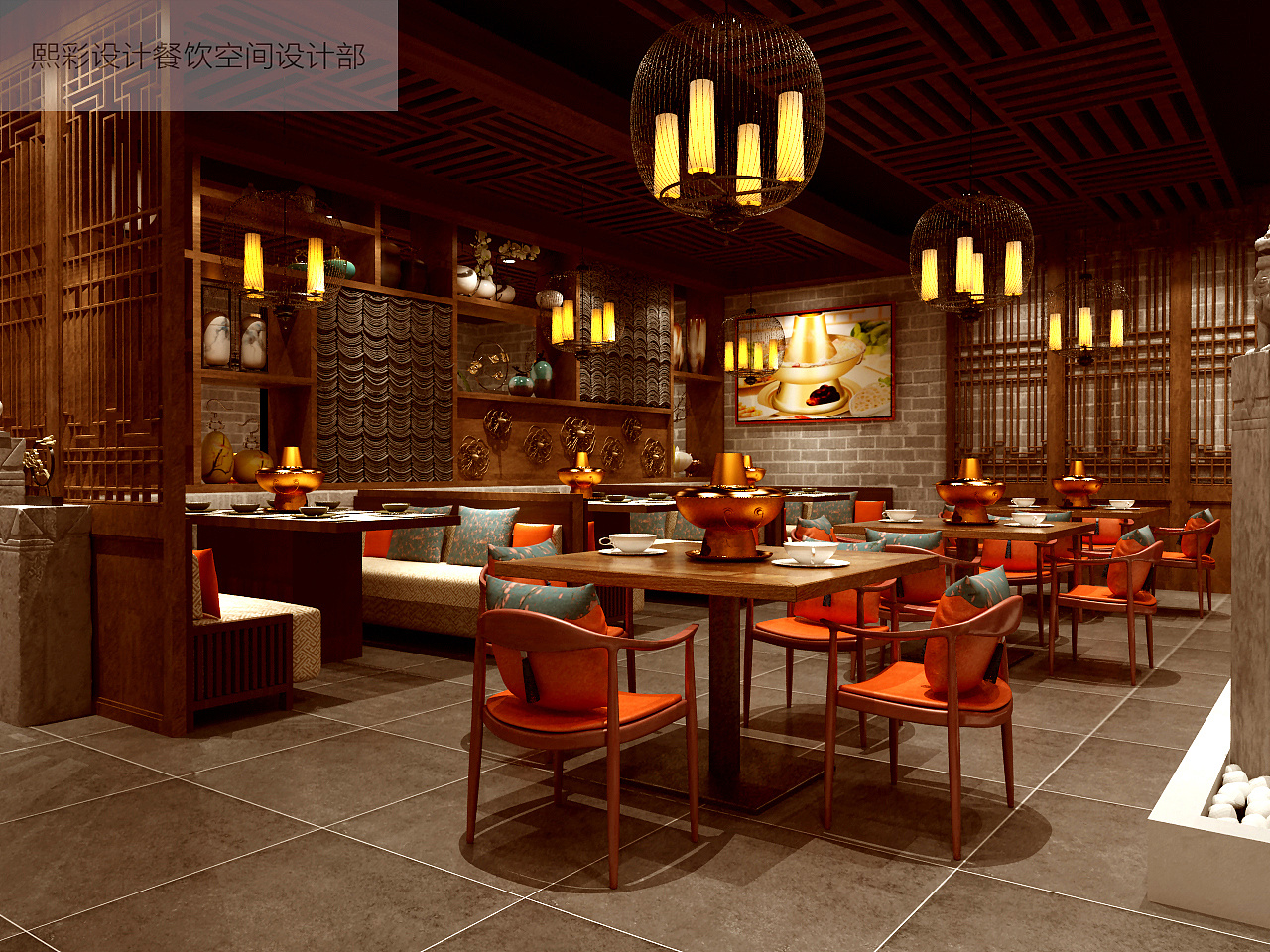 中式餐厅|空间|室内设计|YUE商业展示设计 - 原创作品 - 站酷 (ZCOOL)