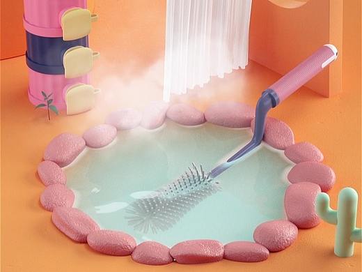 【蓝奇宝贝奶瓶刷】创意视觉动画——巨人谷制作