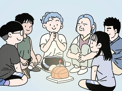 《女篮二三事》生日一定要记得许愿啊！（个人主页-ZNDY4OTIyMjA=） - 中/长篇漫画 - 站酷设计师波洛虫漫画工作室原创素材 - 站酷ZCOOL