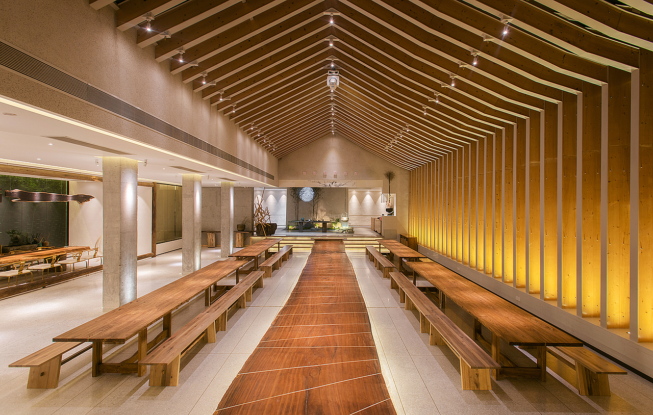 尽膳峨眉 餐饮民宿综合体|空间|商业空间设计|国振斌studio_原创作品