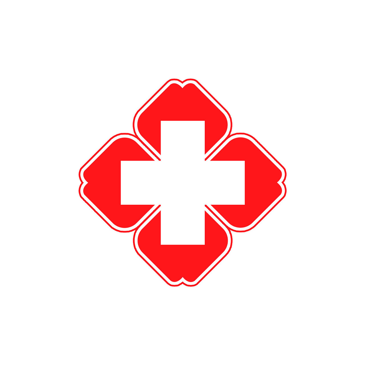 练习临摹ps五角星八一和十字医疗标志