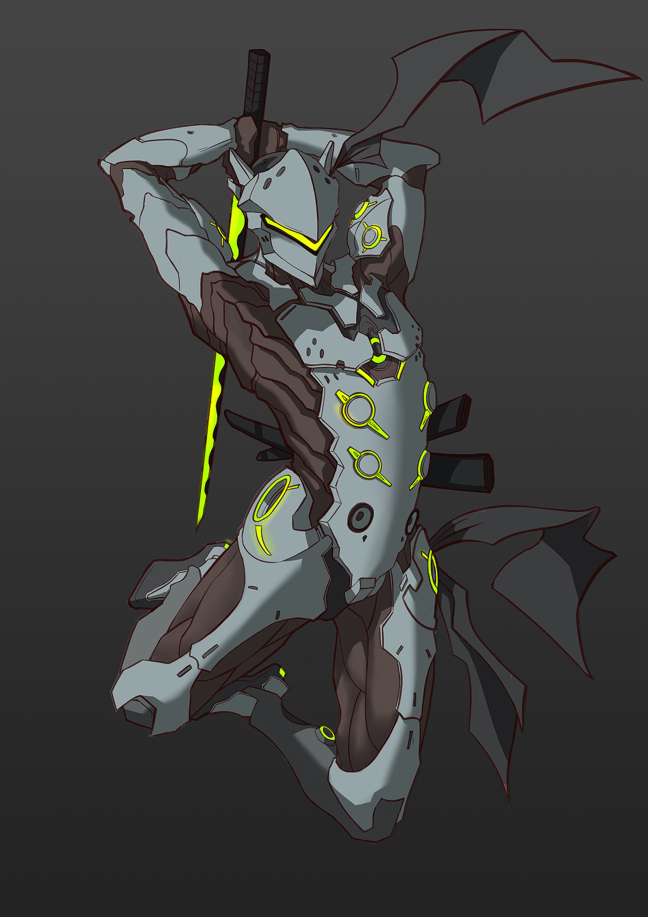 守望先锋源氏同人插画