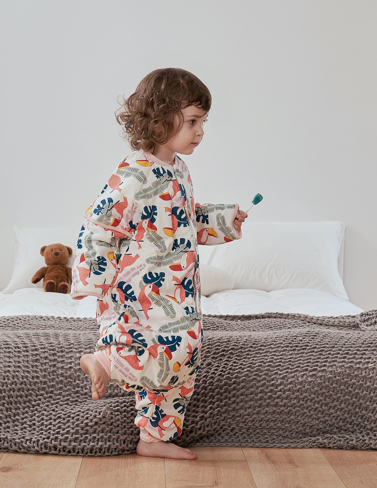 儿童睡袋家纺毛毯拍摄