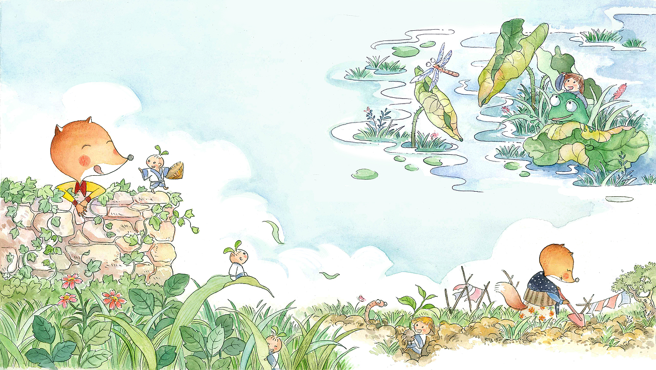 儿童绘本创作——百草园