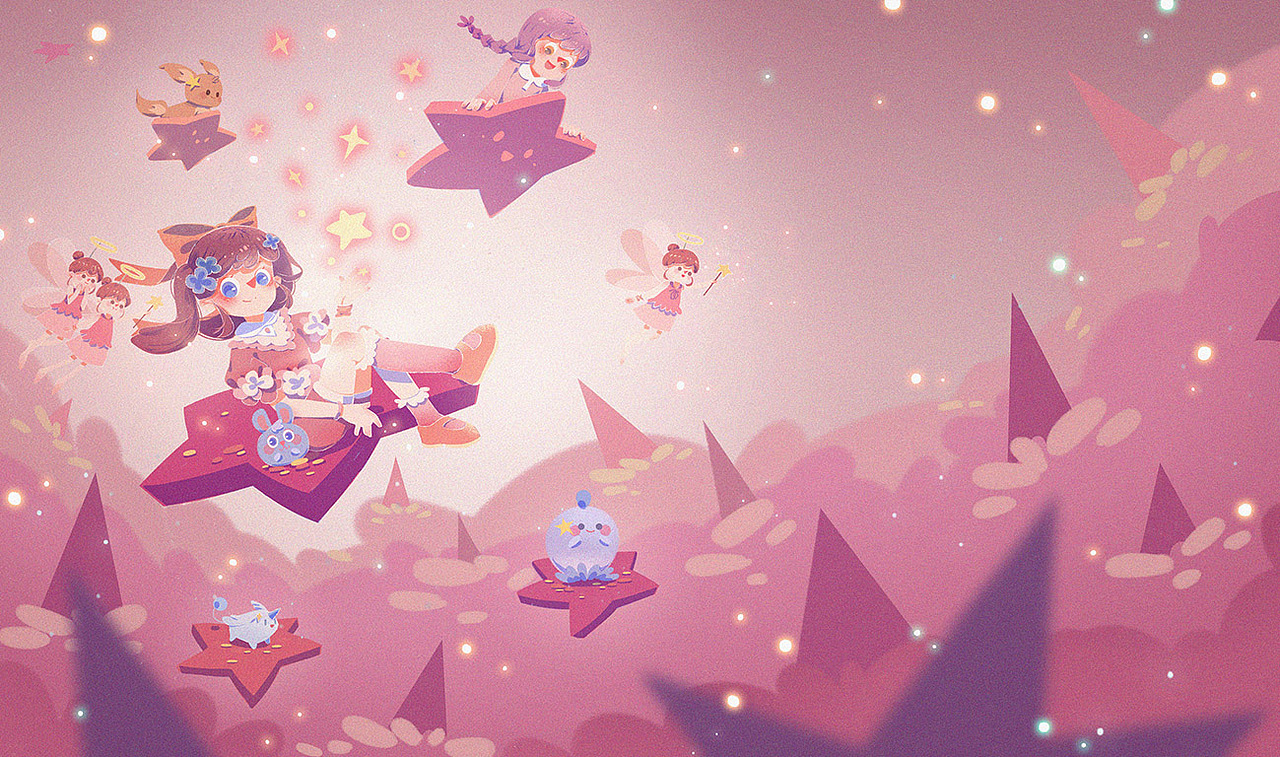 星星的约定。（图ZMTA5NDgyNTUy） - 儿童插画 - 站酷设计师林夕同学原创素材 - 站酷ZCOOL