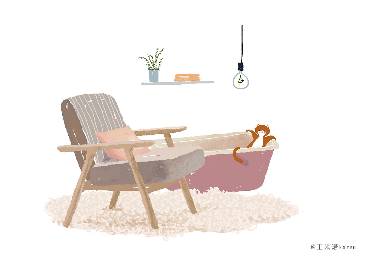 日日是好日（图ZODMyNDQyODA=） - 商业插画 - 站酷设计师karenrourou原创素材 - 站酷ZCOOL