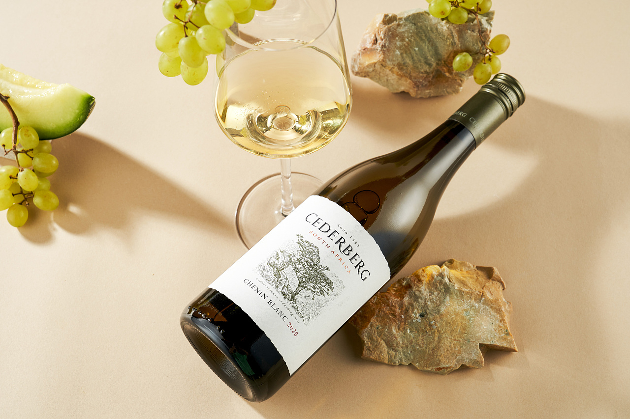 酒类摄影|塞德堡白诗南白葡萄酒cederberg2020