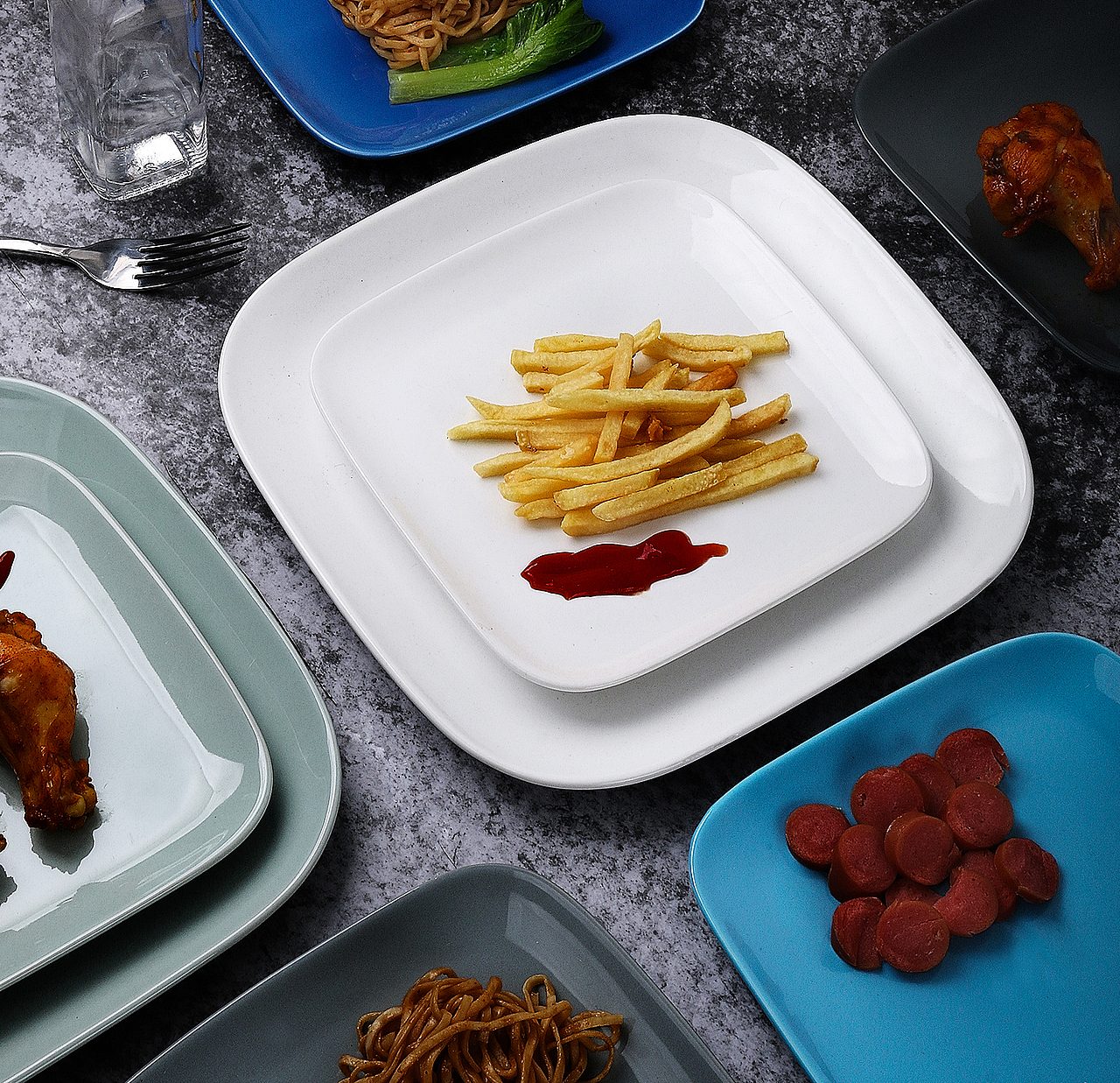 餐具 陶瓷盘子（图ZMTk5OTU1NzQ0） - 产品摄影 - 站酷设计师创鱼视觉原创素材 - 站酷ZCOOL