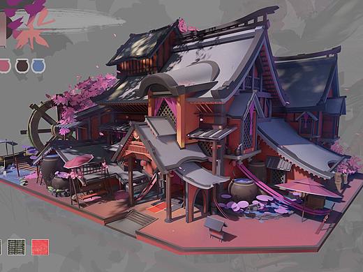 小紅房子（個人主頁-ZNTA4ODYxMjg=） - 游戲原畫 - 站酷設(shè)計(jì)師叫黑貓的哥斯拉原創(chuàng)素材 - 站酷ZCOOL