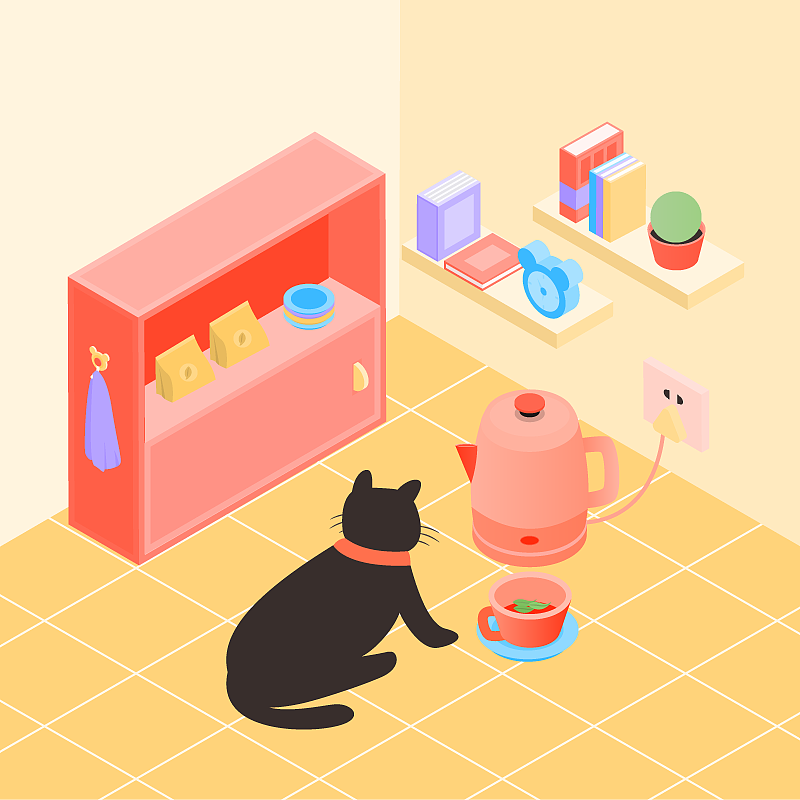 喵喵的獨居生活（圖ZMjQ3NzYyMzQw） - 創(chuàng)作習(xí)作 - 站酷設(shè)計師聰明的左撇子原創(chuàng)素材 - 站酷ZCOOL