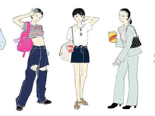 girl's collection 2（个人主页-ZNDkzNDc5ODQ=） - 创作习作 - 站酷设计师空空鼠原创素材 - 站酷ZCOOL