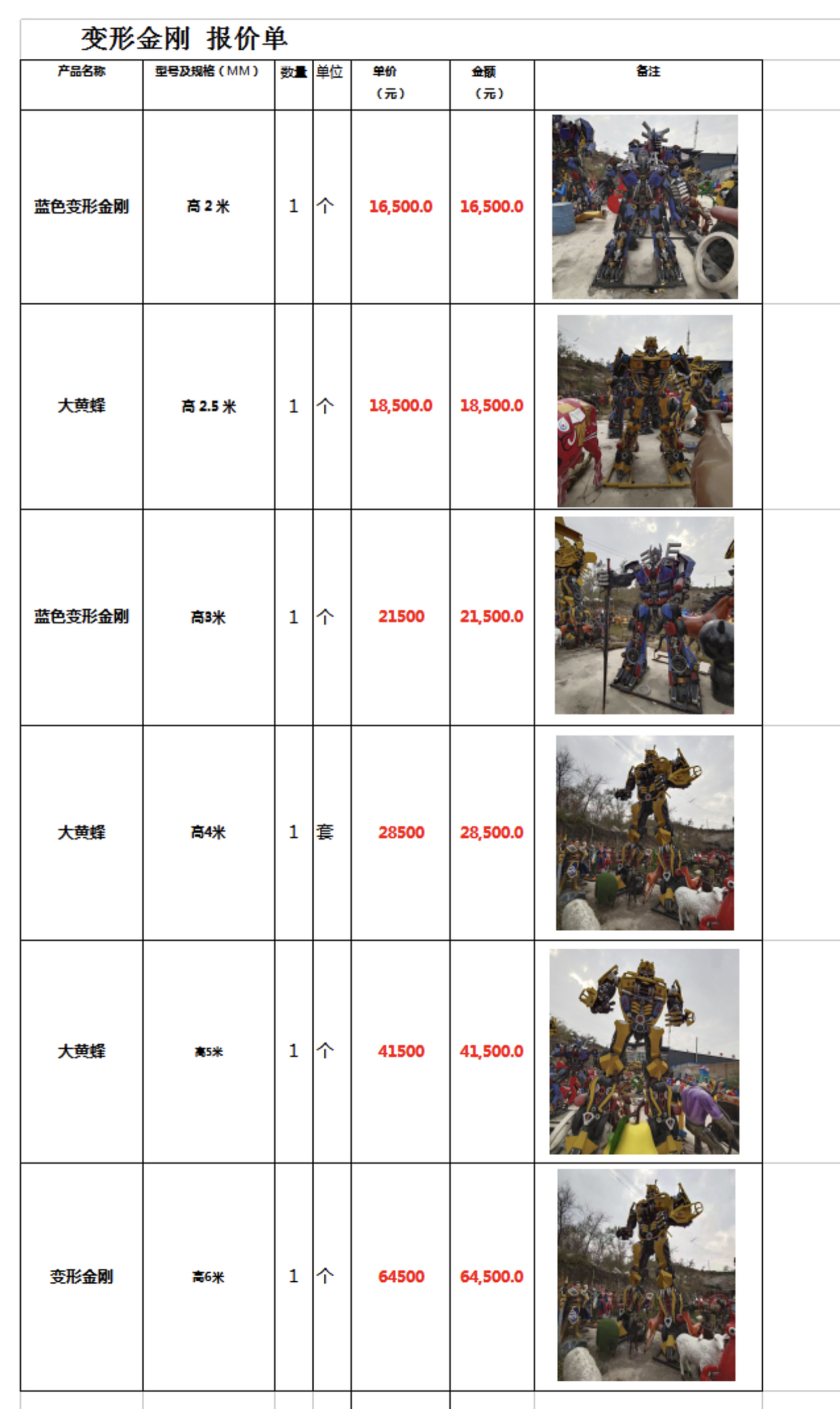 德森-【雕塑-各种成品】【资料库】图册展示bd.表格111