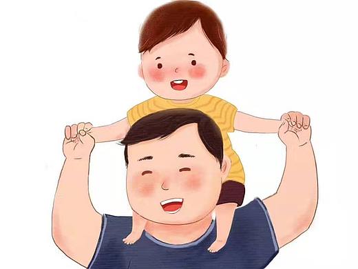 儿童插画父子_素材网站_图片免费下载-zcool站酷