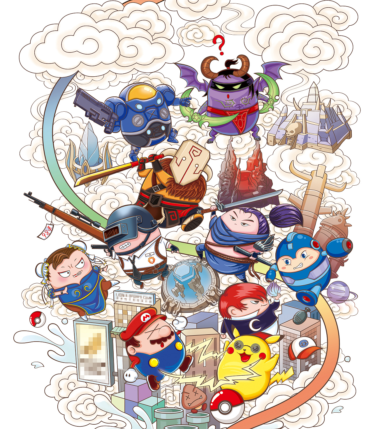 电竞插画墙绘|插画|商业插画|鲤最红 - 原创作品 - 站酷 (zcool)