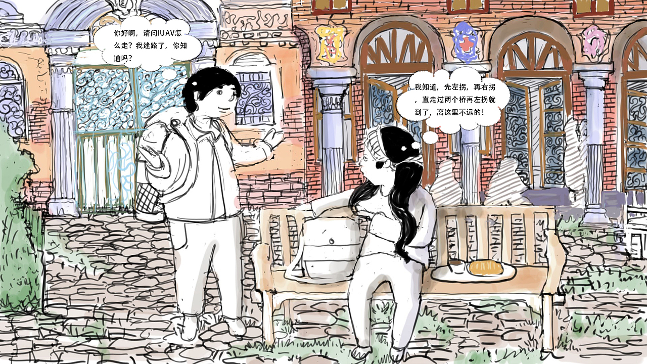 《“画”说威尼斯》01糟糕！我把自己走丢了！（图ZMTY1MTkyMjEy） - 绘本 - 站酷设计师BOB的笔原创素材 - 站酷ZCOOL